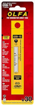Прямые лезвия GSR-1/3B GSR-2 для скребков 120 мм OLFA 30 шт