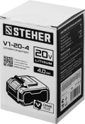 STEHER V1, 20 В, 4.0 А·ч, аккумуляторная батарея (V1-20-4)