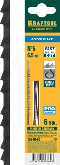 Полотна для лобзика KRAFTOOL Pro Cut, 130 мм, 6 шт