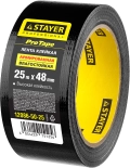 Professional STAYER 48 мм, 25 м, черная, армированная лента