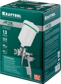 Пневматический краскопульт с верхним бачком KRAFTOOL JETA 1000, HVLP, 1.3 мм