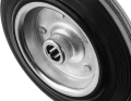 Профессионал ЗУБР d 100 мм, г/п 70 кг, игольчатый подшипник, резина/металл, колесо