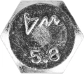 Болт ЗУБР ГОСТ 7798-70, кл. пр. 5.8, M12 х 60 мм, цинк, 5 кг