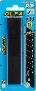 Сегментированные лезвия OLFA EXCEL BLACK, 18 х 100 х 0.5 мм, 10 шт