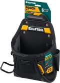 Поясная сумка KRAFTOOL KP-6 с быстросъёмным креплением FastClip, 6 карманов и петель, 240 х 250 мм