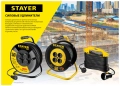 Силовой удлинитель-шнур на рамке STAYER MF-207, ПВС, 2 x 0.75 мм2, 50 м, 2200 Вт