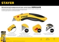 Professional STAYER Hercules-A24, универсальный металлический нож с трапециевидным лезвием
