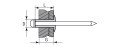 ЗУБР 4.8 x 10 мм, 500 шт, стальные заклепки, Профессионал (31312-48-10)
