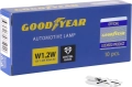 Лампа накаливания автомобильная Goodyear W1.2W 12V 1.2W W2x4.6d (10 шт.)