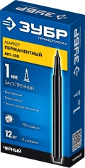 ЗУБР МП-100 черный, 1 мм перманентный маркер (06320-2)