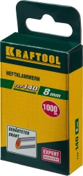 Скобы для степлера KRAFTOOL тип 140 (G/11/57) 8 мм, 1000 шт, калибр 20GA