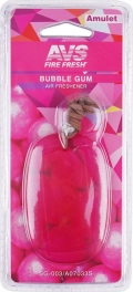 Ароматизатор AVS SG-003 Amulet (Бабл гам/Bubble gum) - аромат бабл гам, наполнитель гель, способ установки - подвесной