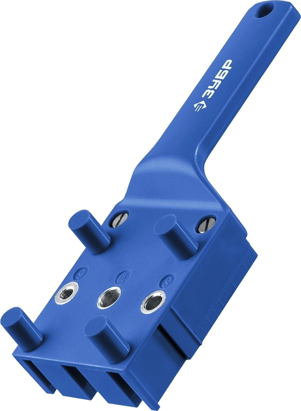 Кондуктор для шкантов ЗУБР три отверстия