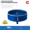 Профессионал ЗУБР АГК d 125 мм (центр. сверло, трехгр. хвост, Р60), Алмазная коронка