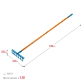 PROLine GRINDA PR-12T FIBER, 380 х 100 х 1530 мм, 12 витых зубцов, углеродистая сталь, фибергласовый черенок, садовые грабли