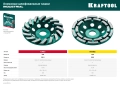 INDUSTRIAL KRAFTOOL Turbo ᴓ125 мм алмазная чашка