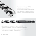 Сверло по металлу для винтовёртов и шуруповертов IMPACT READY ЗУБР НЕХ-1/4″, d 10.0 х 133 мм