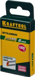 Скобы для степлера KRAFTOOL тип 140 (G/11/57) 6 мм, 1000 шт, калибр 20GA
