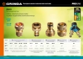 GRINDA BS-1, диаметр 3/4″ - 1″, двухканальный, с внутренней резьбой, из латуни, поливочный распределитель, PROLine (426112)