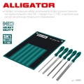 Набор напильников KRAFTOOL ALLIGATOR 200 мм, двухкомпонентная рукоятка
