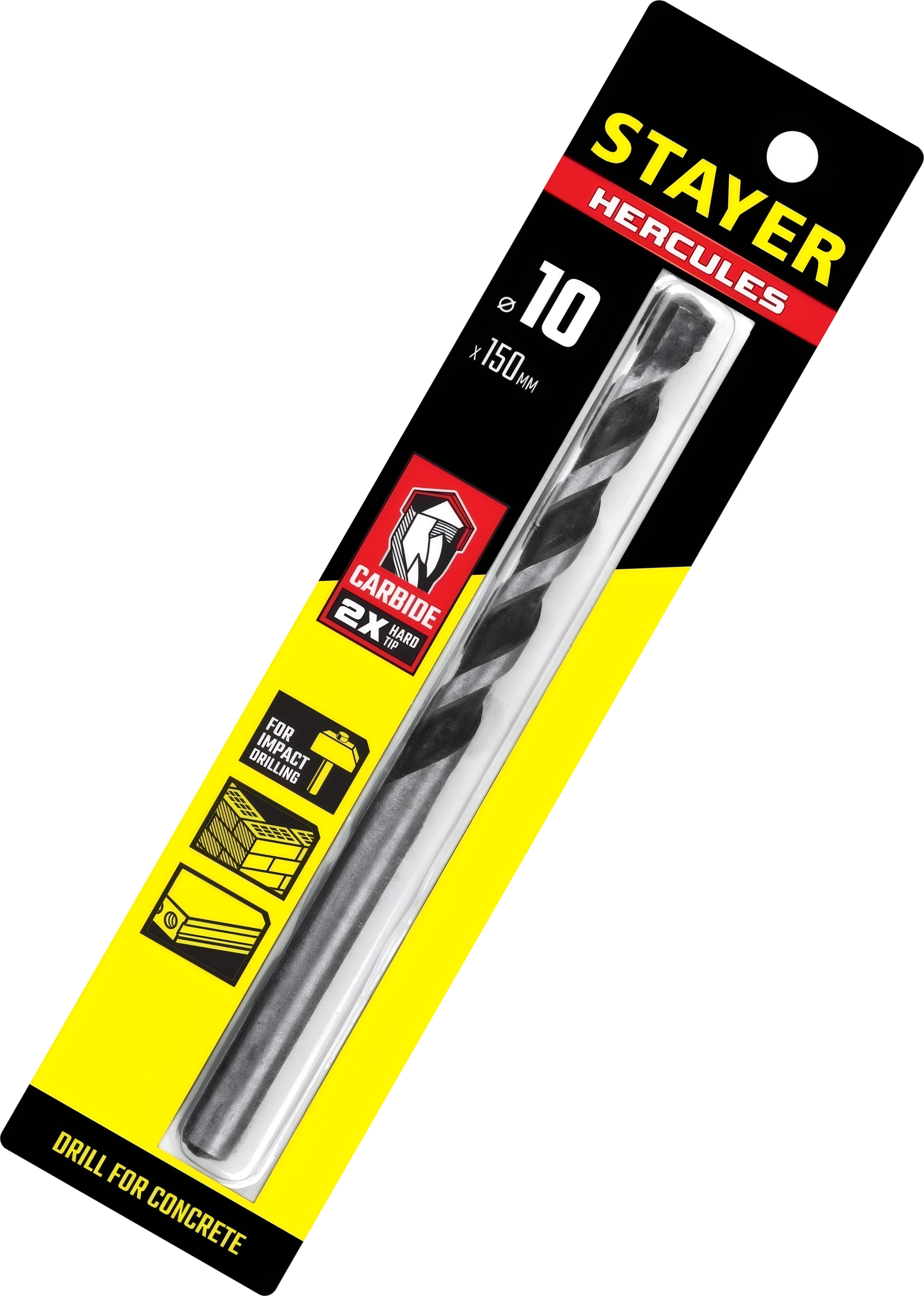Сверло по бетону Professional STAYER Hercules 10 x 150 мм