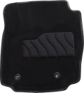 Комплект автомобильных ворсовых ковриков 3D Seintex 81952 черные для Ford S-Max 2006-15