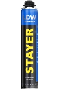 Professional STAYER LOW EXPANSION, 800 мл, пистолетная, выход до 50 л, всесезонная, с низким вторичным расширением, монтажная пена