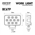   MTF LIGHT BC67P -  MAXIMUM BLACK 12-36V, 60W, 7000lm, ECE R10, , 